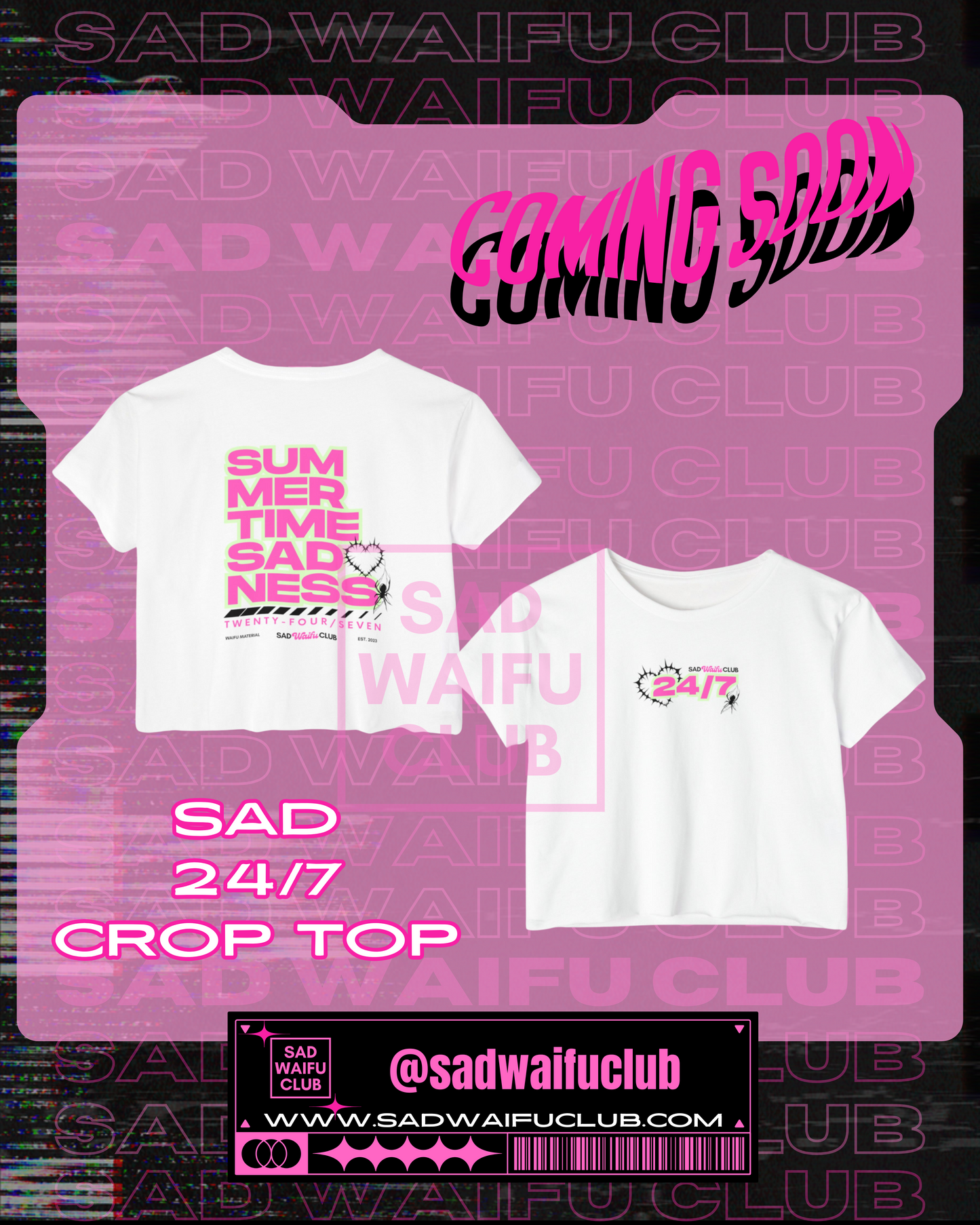 Sad 24/7 Crop Top