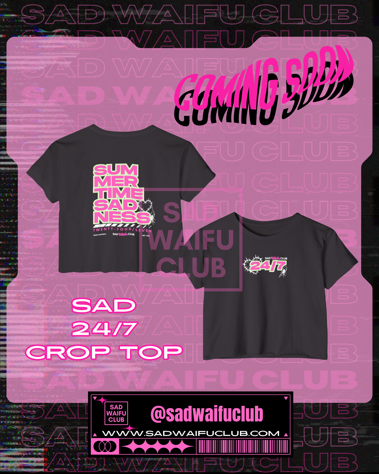 Sad 24/7 Crop Top