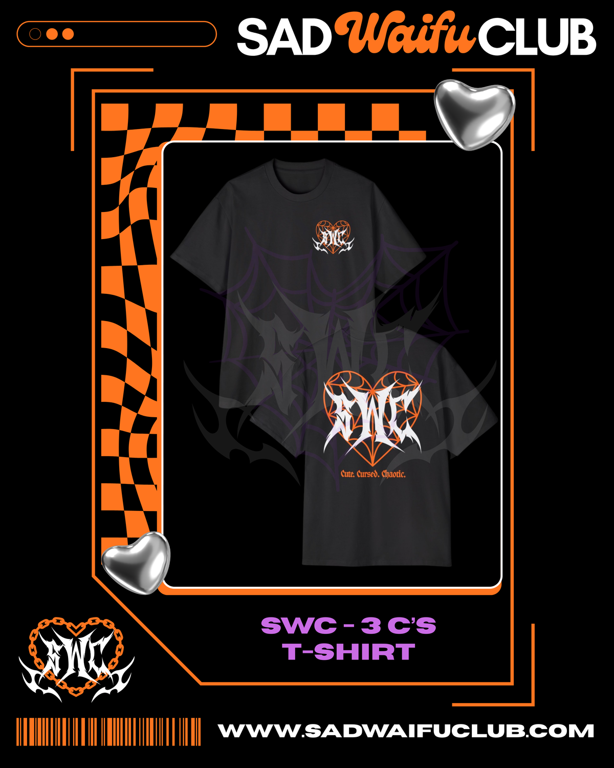 PRE-ORDER - SWC 3 C’s - Heavyweight T Shirt