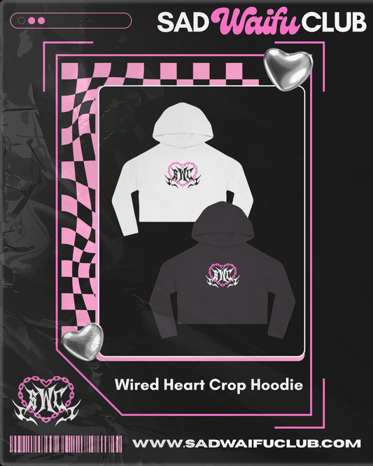 Wired Heart Crop Hoodie