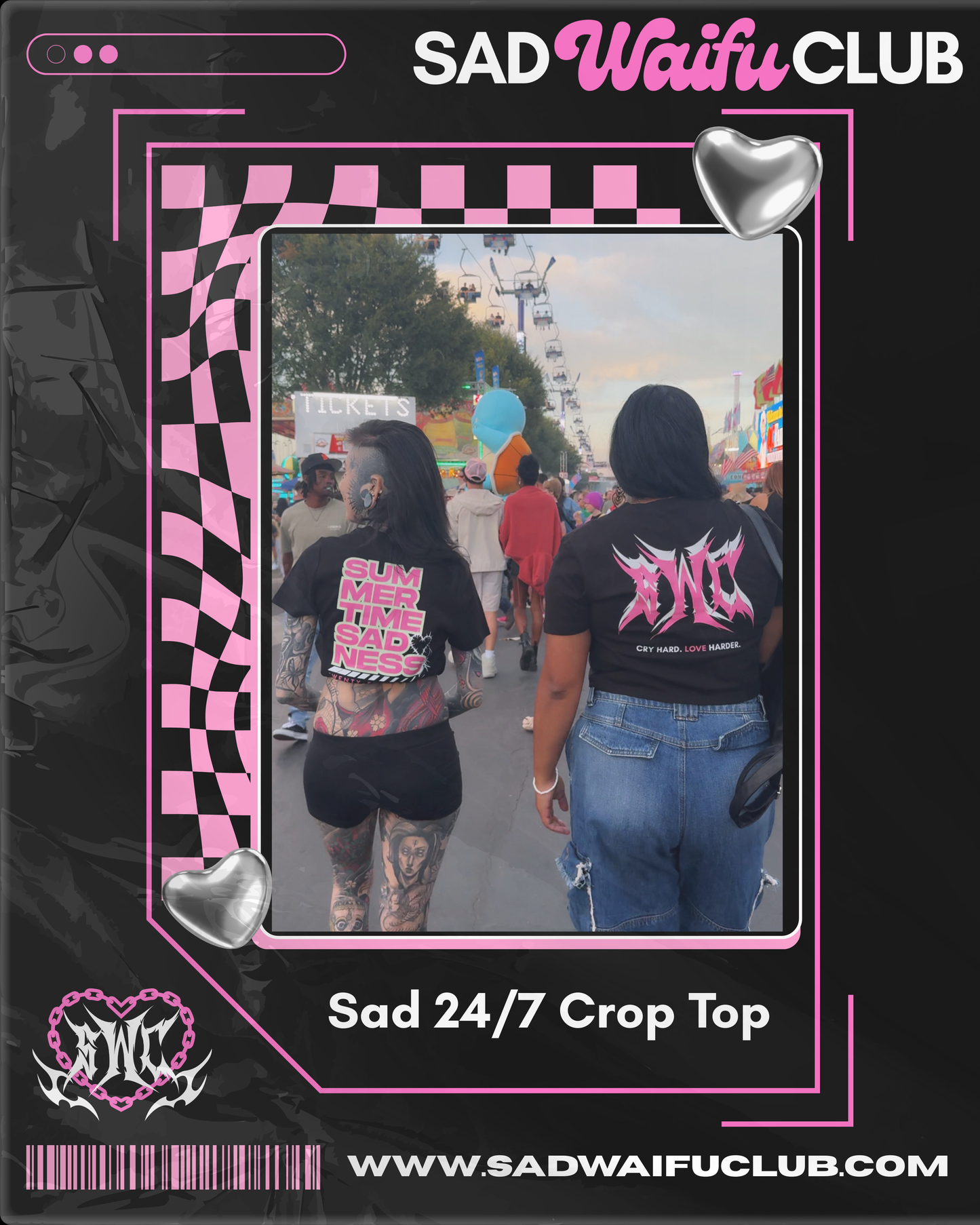 Sad 24/7 Crop Top